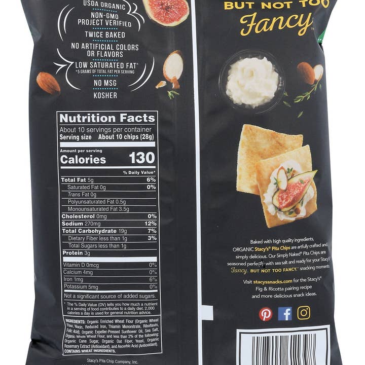 Everyday Supply Co - Wholesale Chips - STACYS PITA CHIP CHIP PITA NAKED - Case of 101