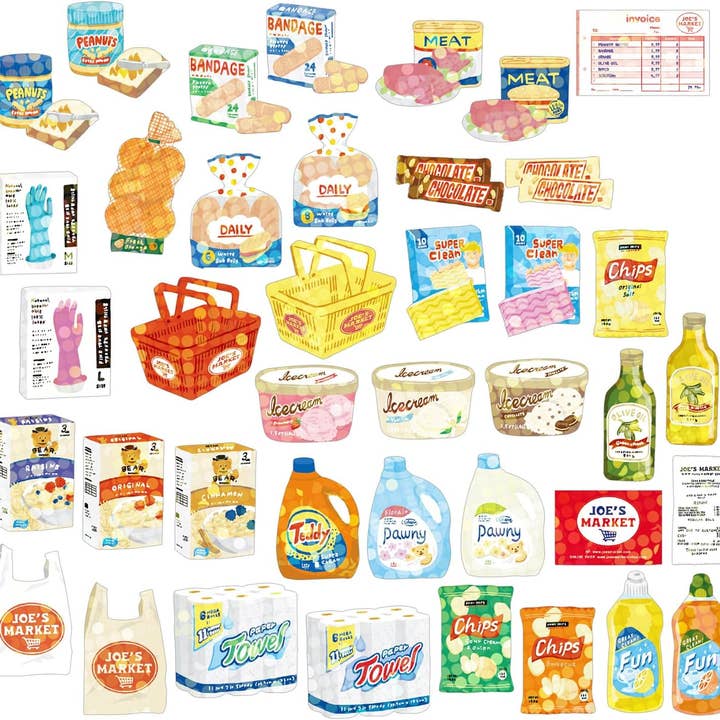 Greeting Life America - Wholesale Sticker - Hako Sticker Super Market GLCK-591