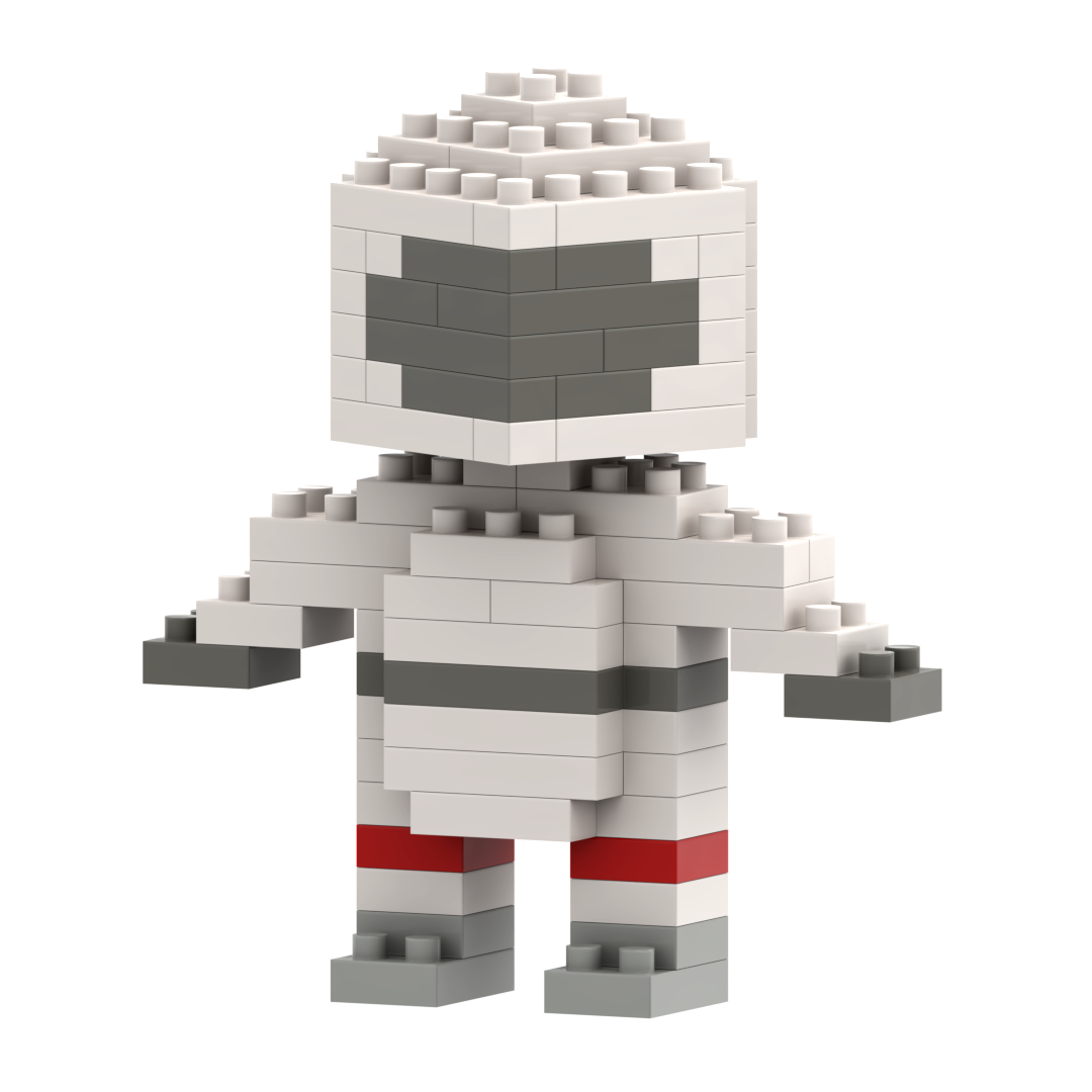 Toysmith - Wholesale Building Set - Kids - Brixies Postcard Astronaut3