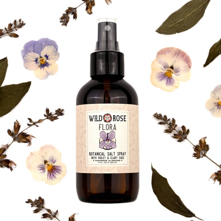 Flora - Spray Salin Botanique - 4oz // 120ml pour la vente par Wild Rose Herbs