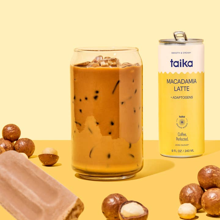 Taika - Wholesale Iced Coffee/Cold Brew - Macadamia Latte with Adaptogens (case of 12)