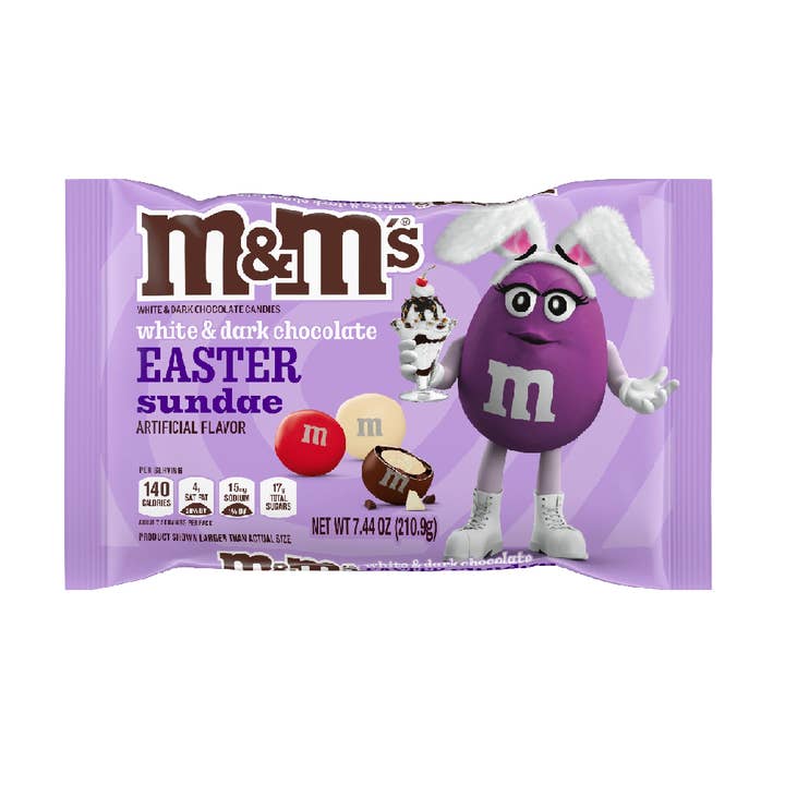 I Got Your Candy - Wholesale Chocolate Covered Sweets - M&M's Easter Sundae White & Dark Chocolate Candy 7.44oz - 12ct