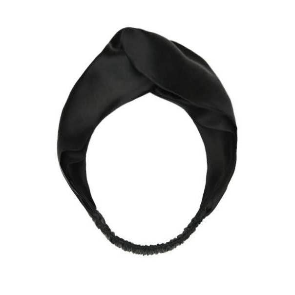ilks - Wholesale Haarband - Dames - Zijden hoofdband zwart