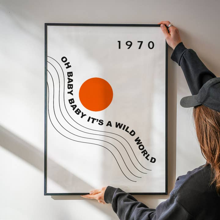 Fanclub - Venta al por mayor Ilustración - Música de Guardería Mundo Salvaje Decoración del Hogar Arte de Pared Impreso1