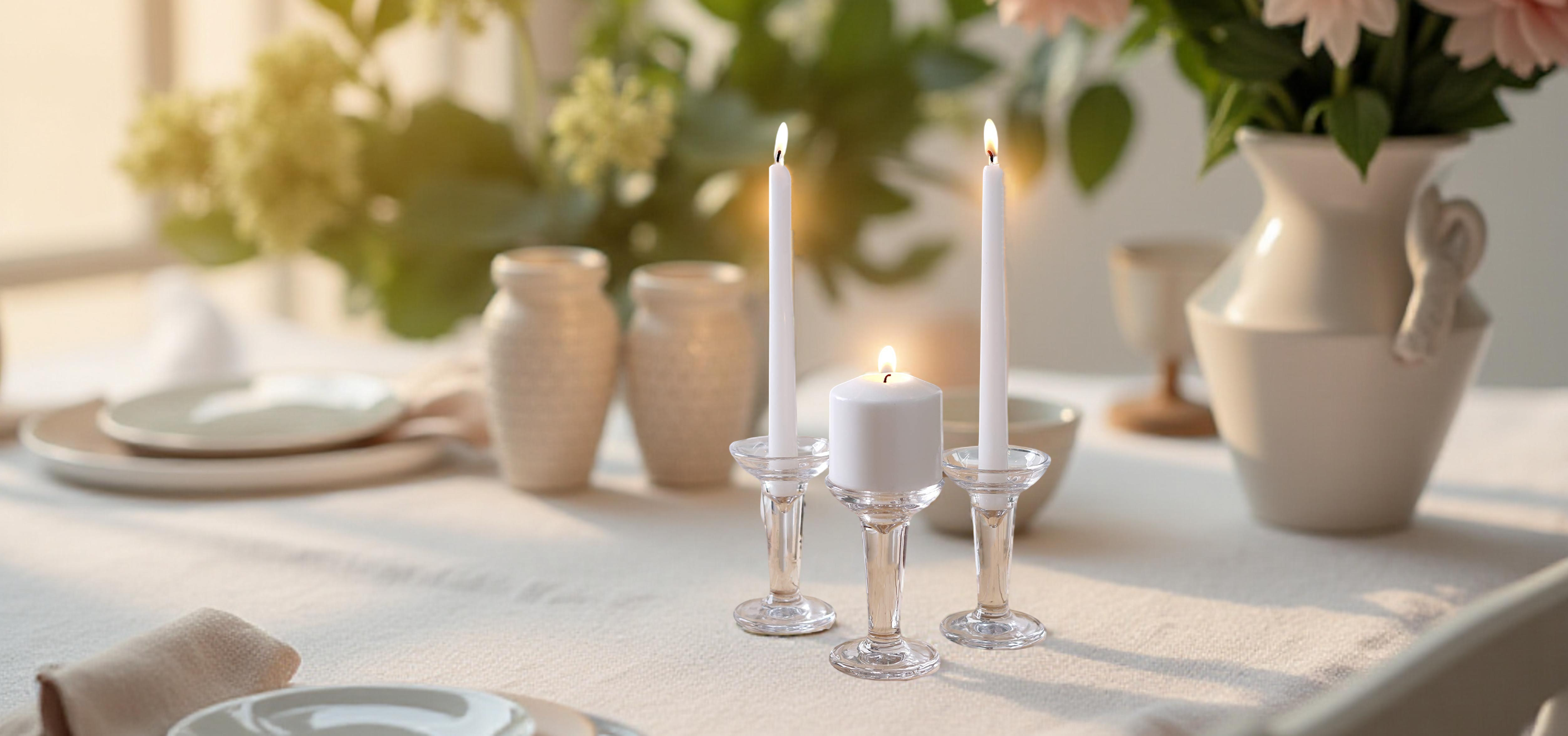 Hosley - Vente Bougeoirs - LOT DE 3 PORTE-CONIQUES EN VERRE Hosley®, 5,1 POUCES DE HAUTEUR3