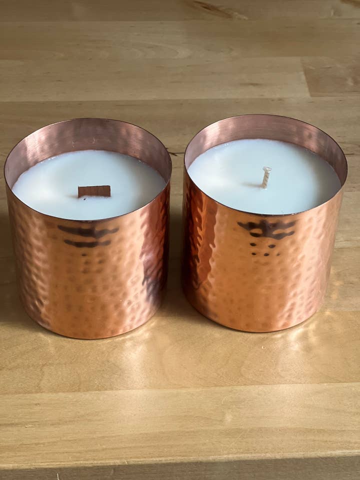 Hammered Copper Candle for wholesale by Bicester Candles