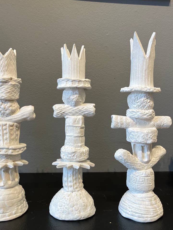 Totem sculpture for wholesale by Objects in Clay