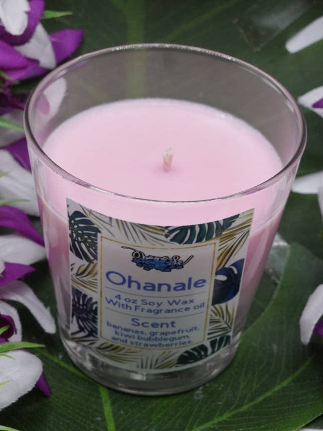 Pot en verre de mèche de coton de cire de soja en gros de 4 oz pour la vente par Ohanale