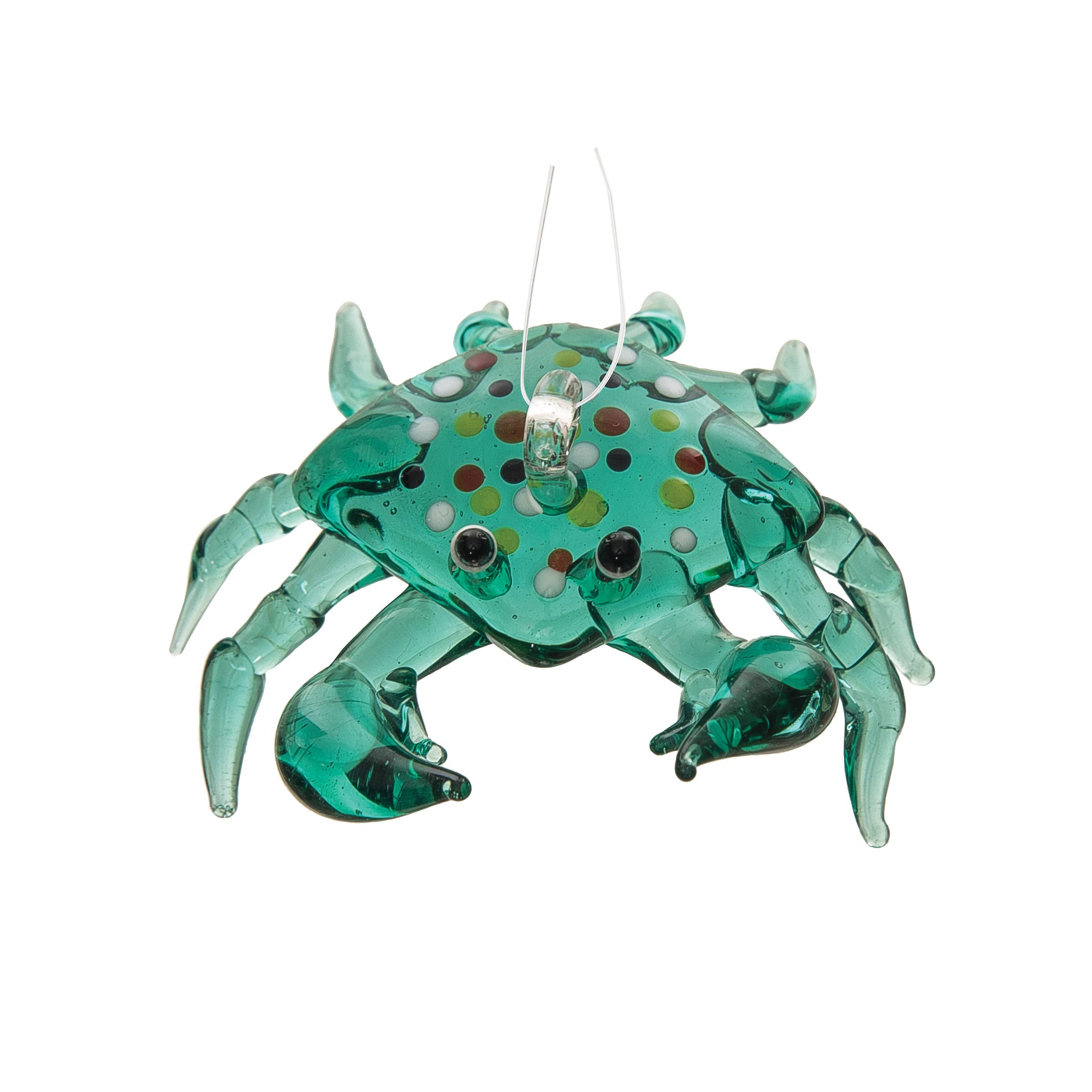 C&F Home - Wholesale Ornament - Christmas Aqua Crab Glass Ornament