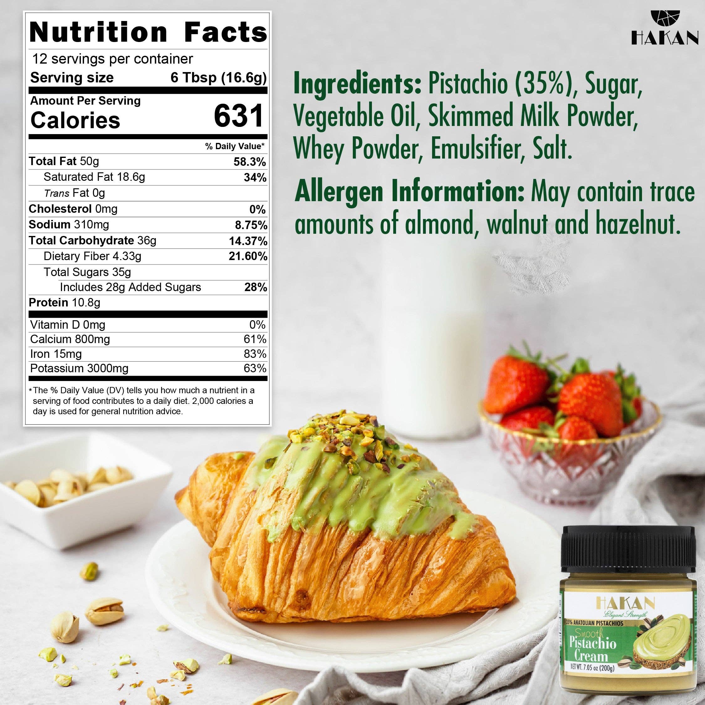 Hakan - Wholesale Nut Butter - Hakan Pistachio Cream, Pistachio Butter for Dubai Chocolate6