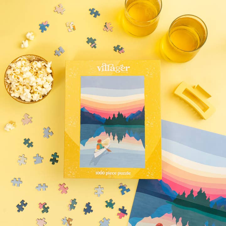 Villager Puzzles - Wholesale Puzzle - Adult - Sunrise Paddle 1000-Piece Puzzle | Designed in QC Canada