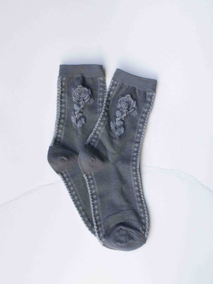 Tiepology - Wholesale Socks - Women's - Rose Cotton Blend Socks6