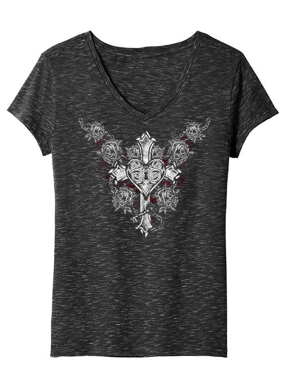 Tatdaddy cuello en V «Cruza tu corazón» para venta al por mayor de TatDaddy Clothing Co.