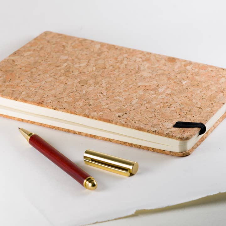 Resolute Star – wholesale Notebook – Sustainable Cork Notebook - Hand Printed Cork Journal : A5