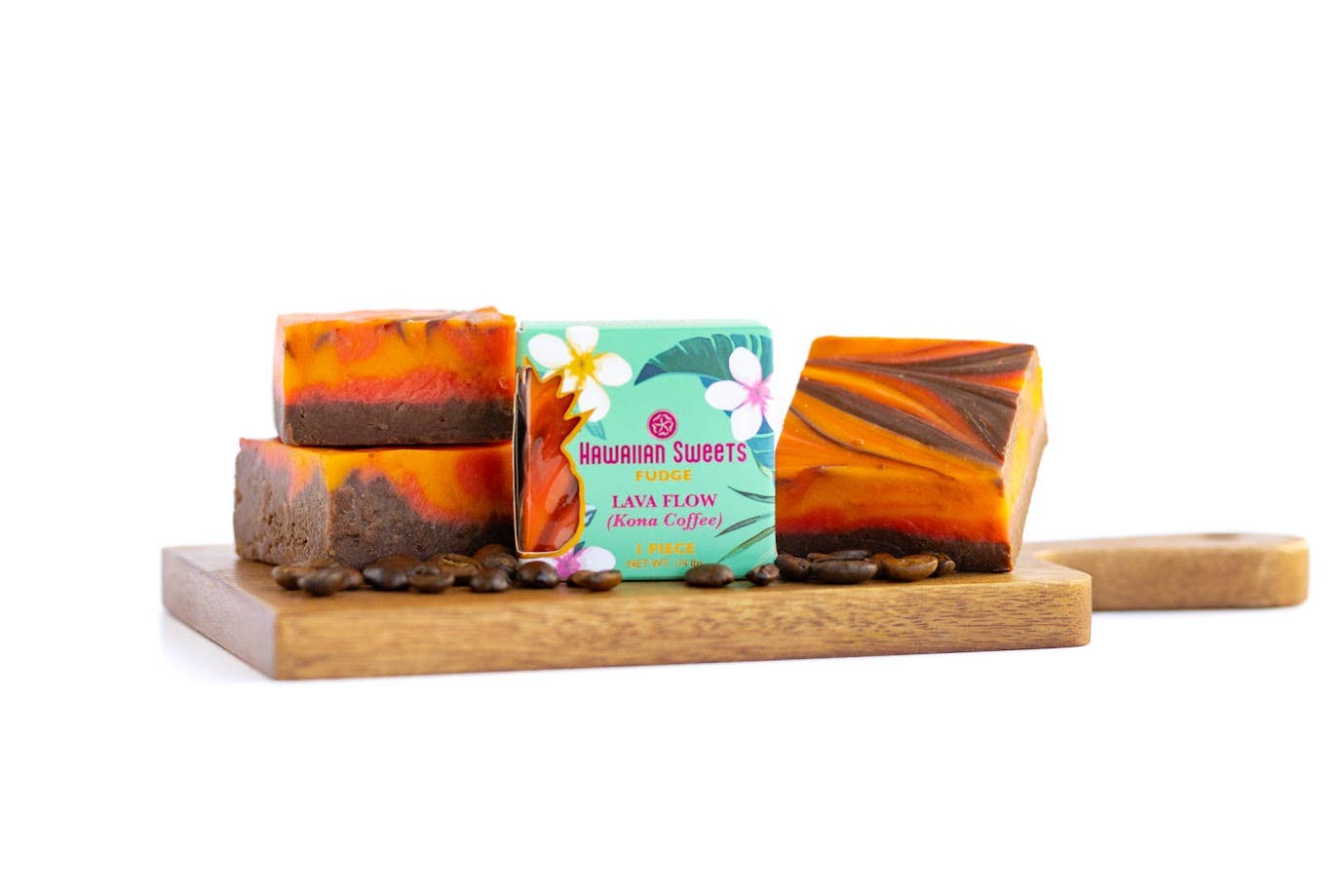 Hawaiian Sweets - Vente Fudges - Fudge Lava Flow | Pièce de 1/4 lb | Fabriqué à Maui1