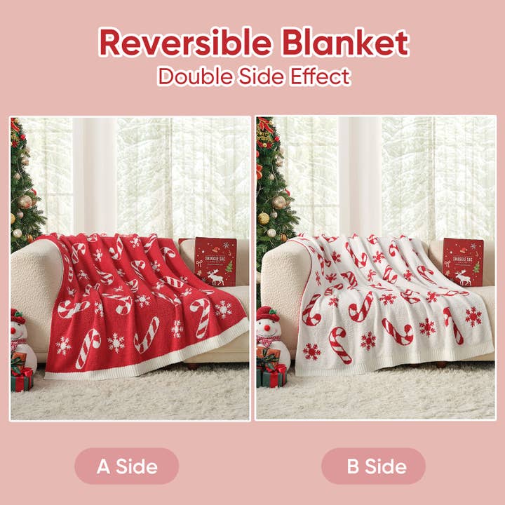 DreamValley - Wholesale Throw Blanket - SS Christmas Throw Blanket Soft Knit Bed Blanket 50x60"10