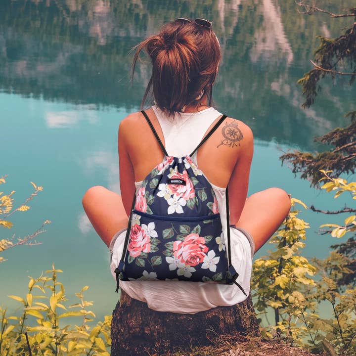 wandf - Wholesale Drawstring bag – Unisex - WANDF Drawstring Backpack Sport Yoga Gym Shopping String Bag70