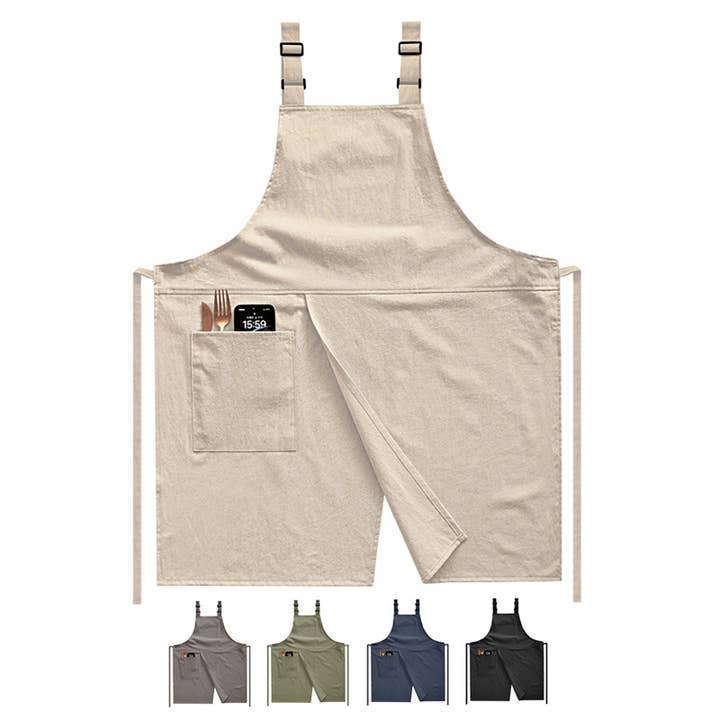 Cotton Linen Double-Strap Kitchen Apron M25W257 and other Purchase Wholesale natural cotton fabric. Free Returns & Net 60 Terms on Faire trending on Faire.