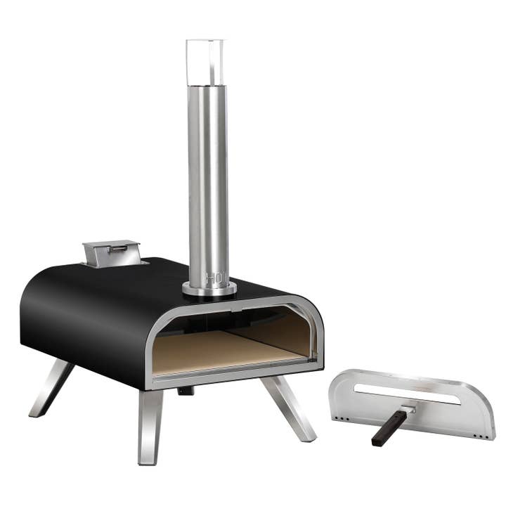 SHINERICH - Wholesale Outdoor Grill Tools - 16'' Pellet Pizza Oven Black3