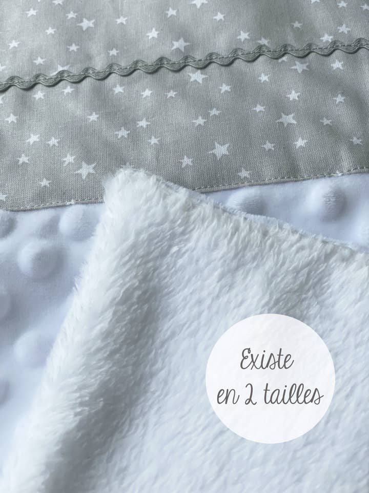 Cobertor xadrez bebê cinza CONSTELAÇÃO por atacado de Ekloé