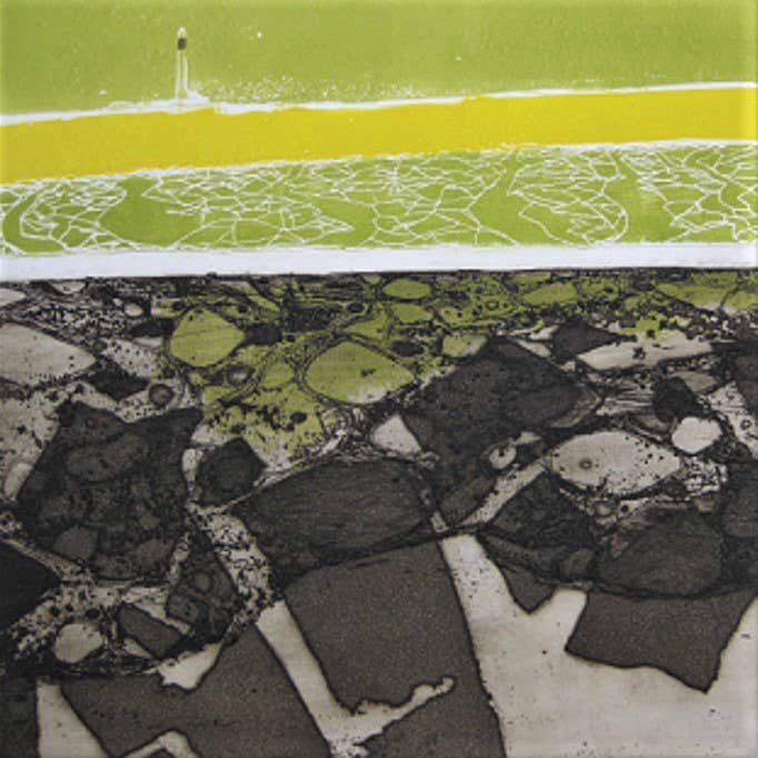 Charles Bartlett The Lighthouse Lens Cloth for wholesale by Hayletts Contemporary Fine Art