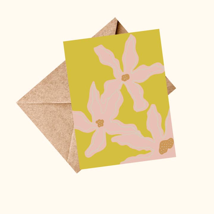 Sierra Rehrer Designs – Cartão de saudação diária por atacado – Cartão Boho Flowers 1