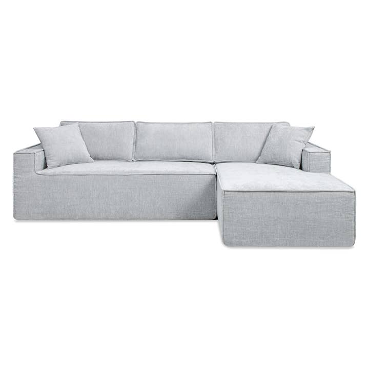 Jennifer Taylor Home - Wholesale Sofa - Brenley 110.5" RAF Sofa-in-a-Box Sectional Sofa