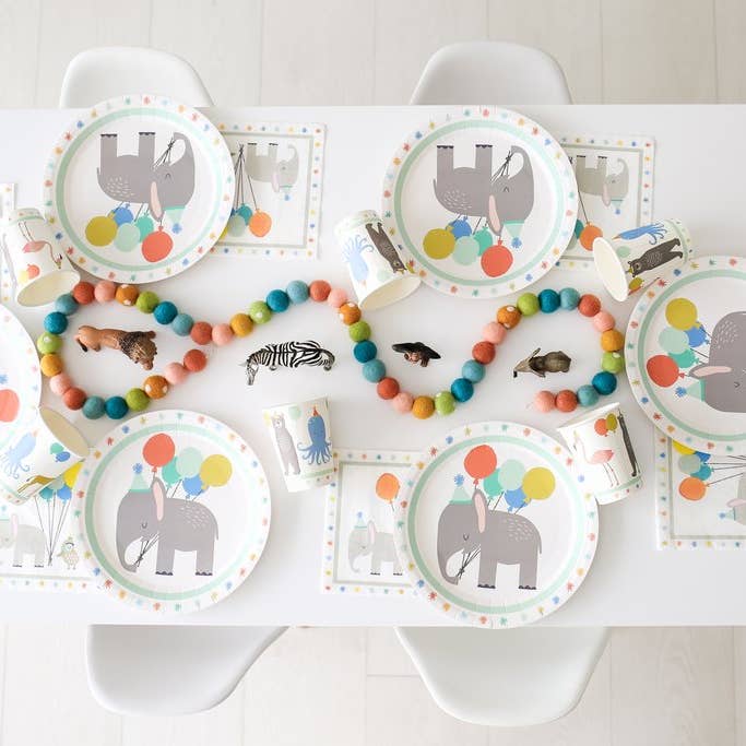Lucy Darling - Wholesale Disposable tableware pack - Party Animal - Party in a Box2
