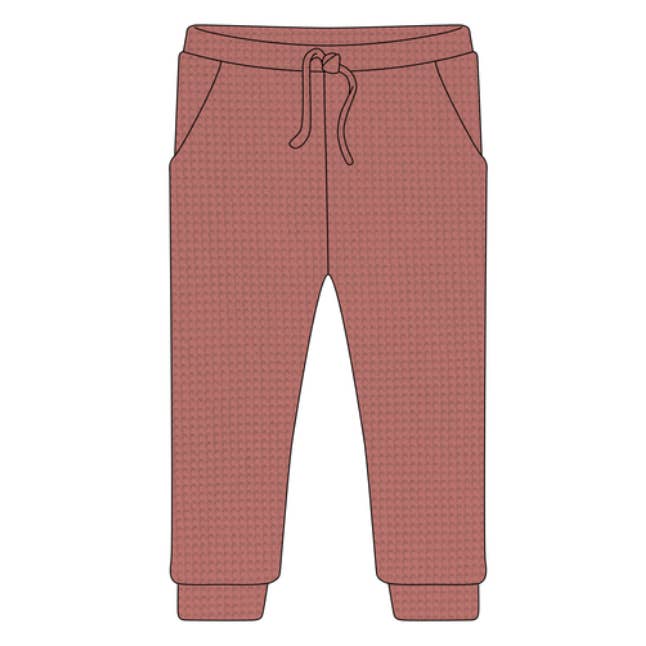 Waffle Joggers - Terra Cotta for wholesale by Apple Park
