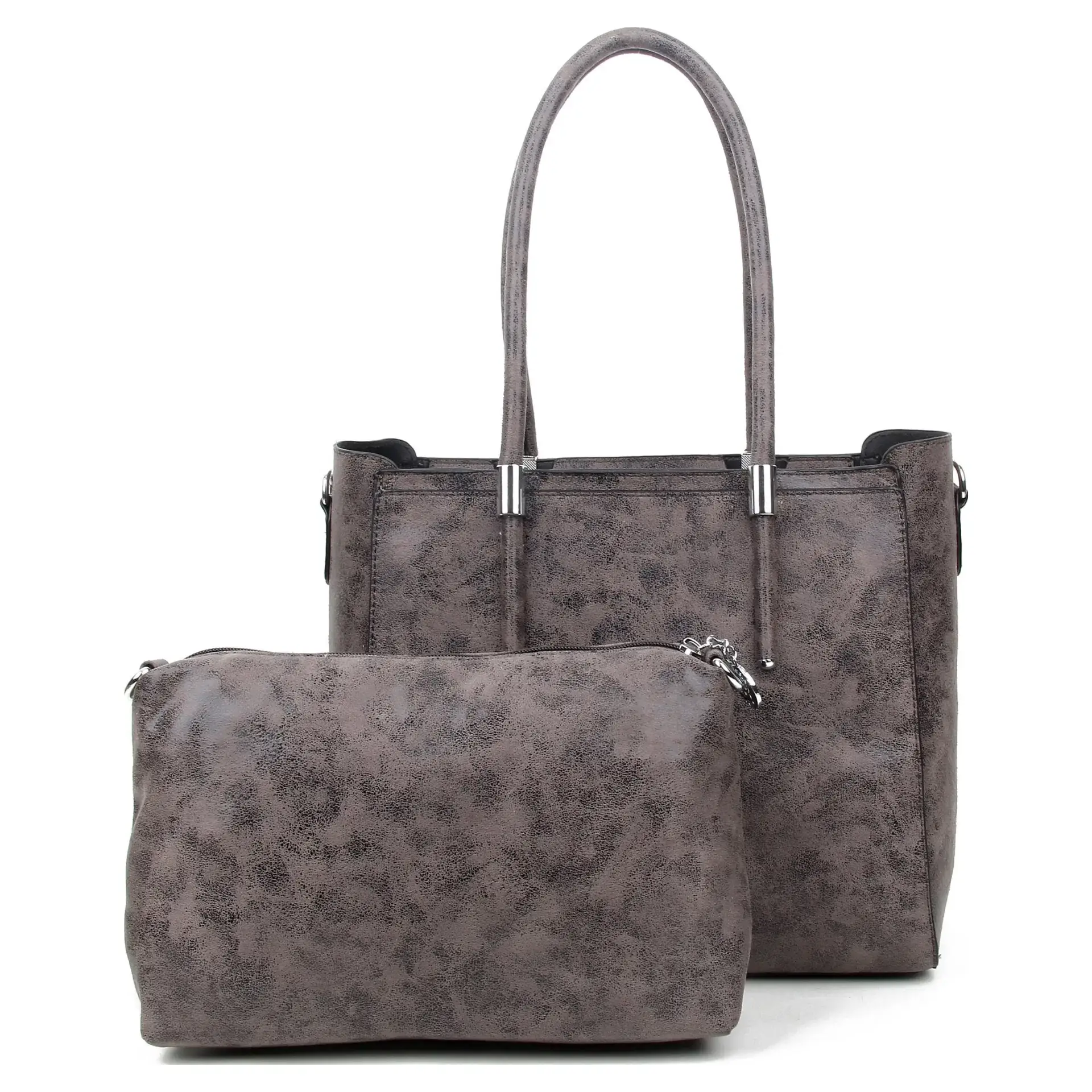 Superbia - Wholesale Top Handle Bag - Women's - Medium Size Metallic  Bag in Bag with Long Strap-70382