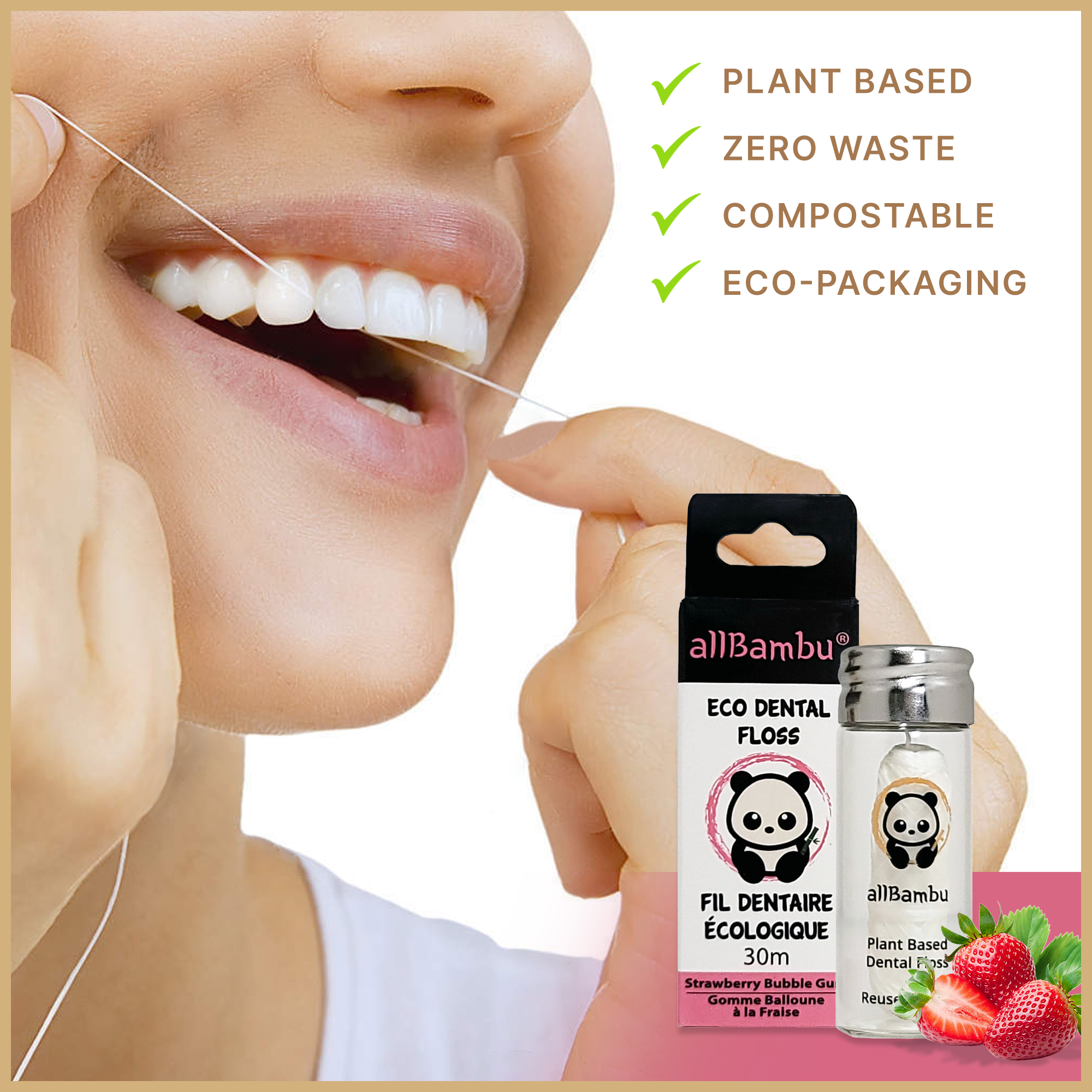 allBambu Inc - Wholesale Floss - Eco Dental Floss - Starwberry Bubblegum3