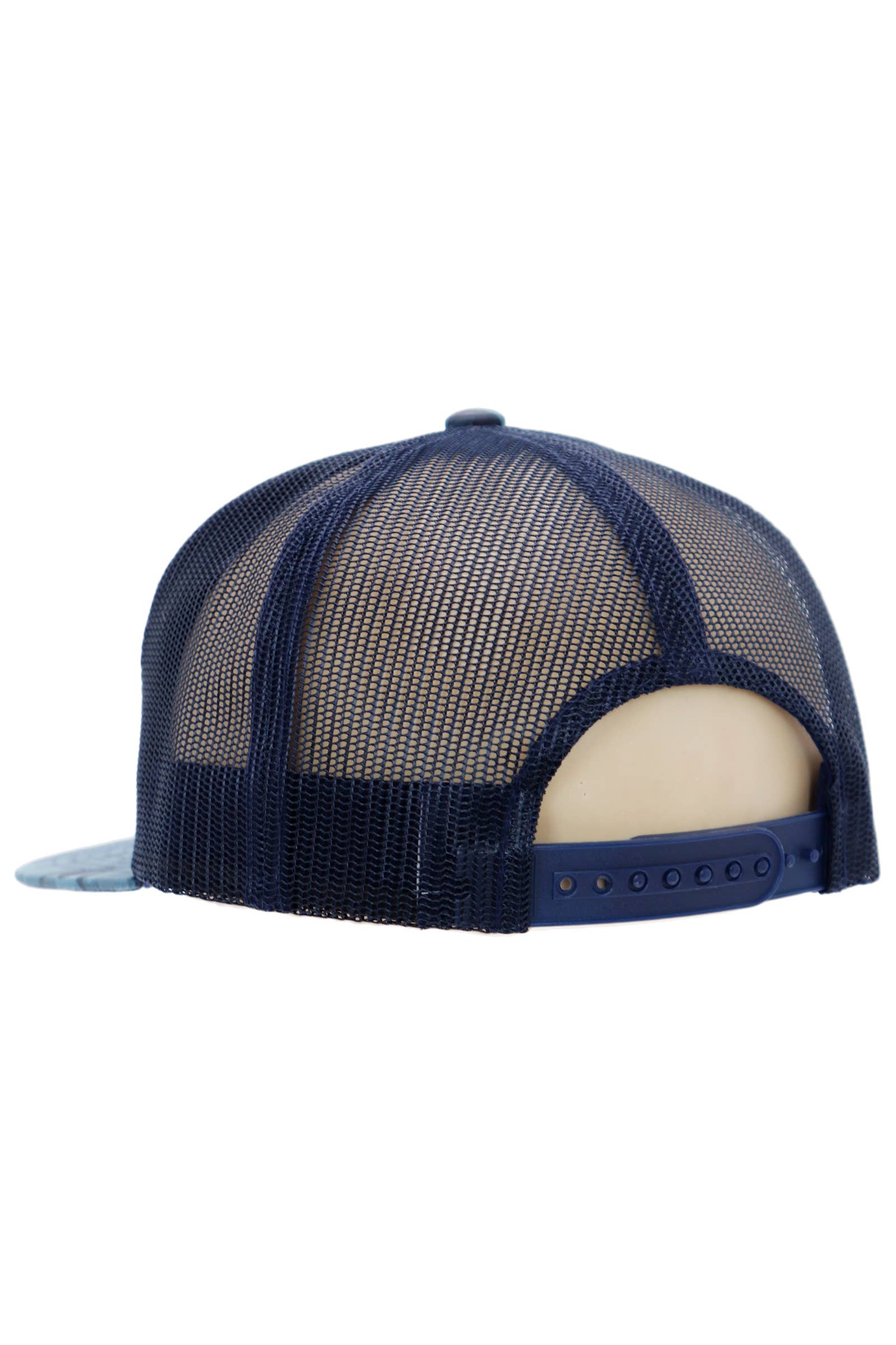 Cap Zone - Wholesale Trucker Hat - Unisex - Solid Front Nylon Camo 7 Panel Flat Trucker Hat18