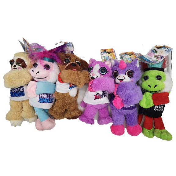 Novelty Brands - Wholesale Stuffed/Plush Toy - Kids & Baby - Plush Slap Happy Hugger Toy Assortment- 6/Display