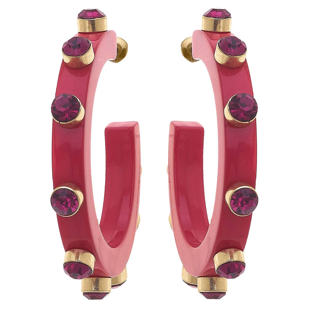 Canvas Style – Engroshandel Hoops – Renee harpiks og Rhinestone Hoop Øreringe2