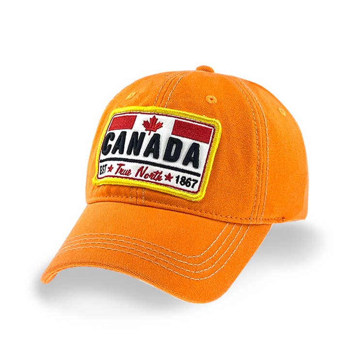 Canada jumbo embroidery patch Baseball Cap for wholesale by Northern Icons Canada