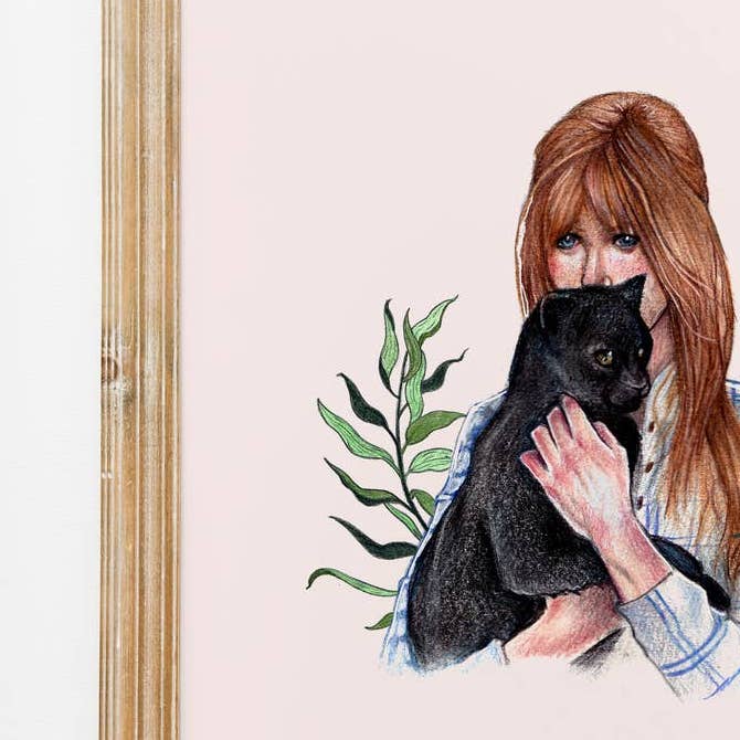 Gillian Owens Print | Practical Magic Wall Art | Witch for wholesale by Beth Goodwin Designs