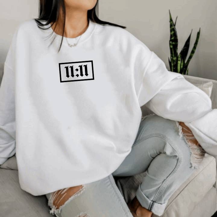 37 West Co – wholesale Sweatshirt med tryck - Dam – 11:11 ängel nummer tröja