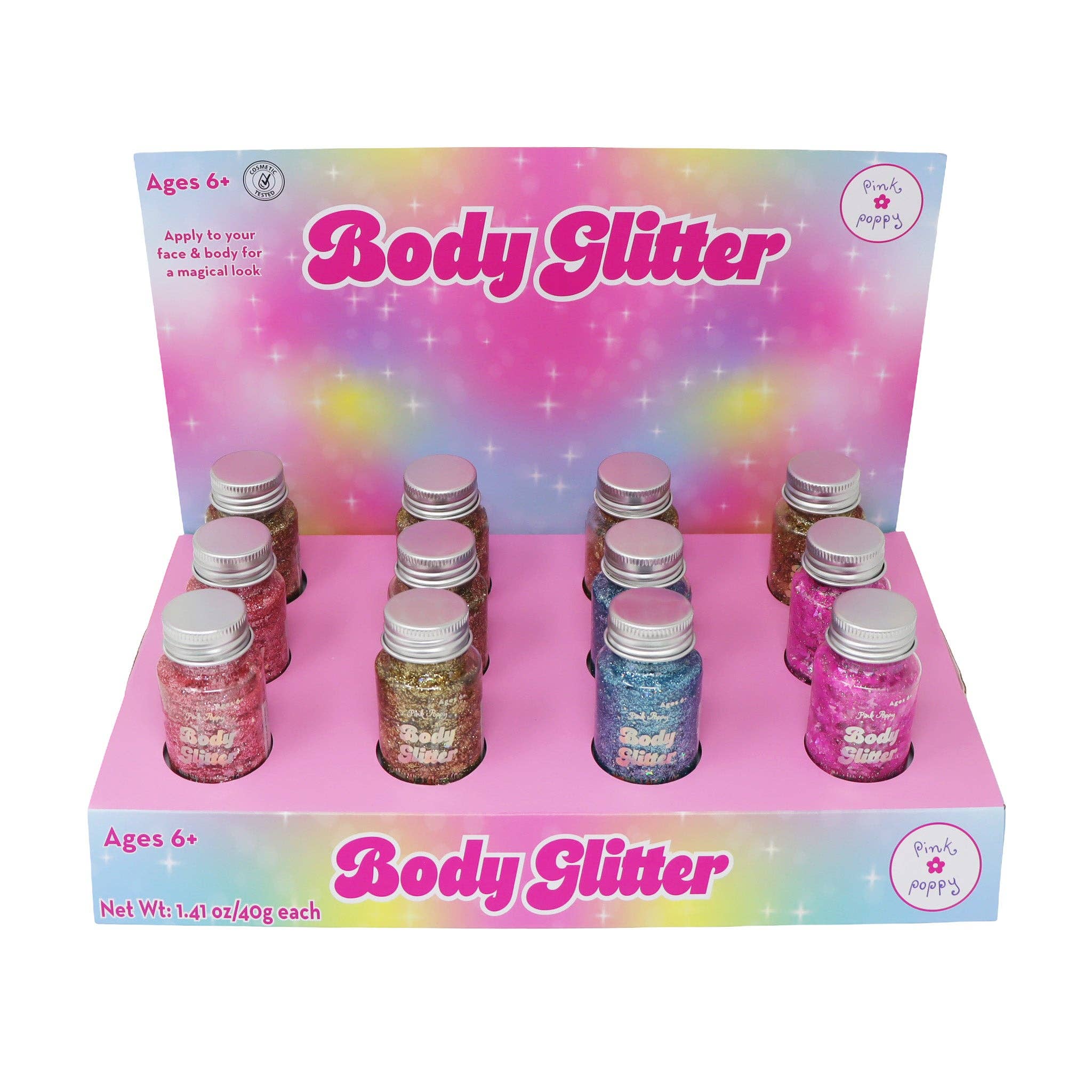 Pink Poppy - Wholesale Body glitter/shimmer - Body Glitter - (Pack Size: 12)6