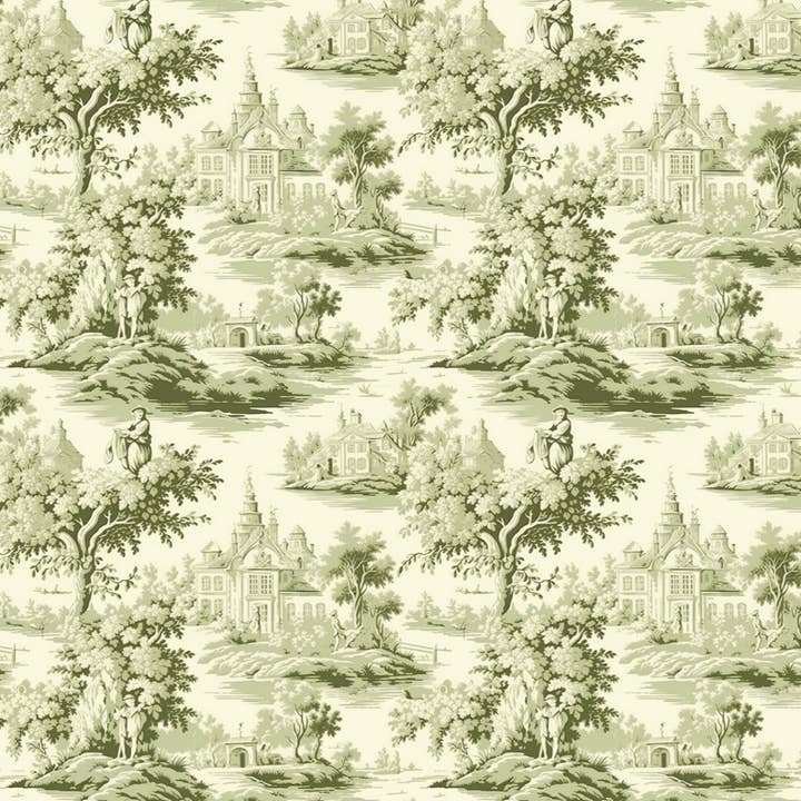 Altoonastore - Wholesale Disposable Napkin - Green Toile - Printed Guest Towel1