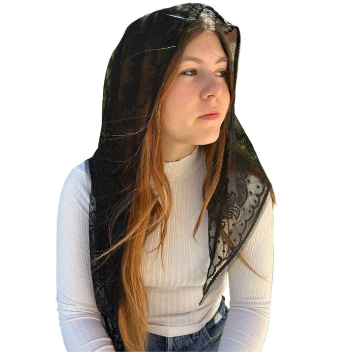 Oremus Mercy - Wholesale Veil - Women's - Veil ~ Jerusalem - BLACK3