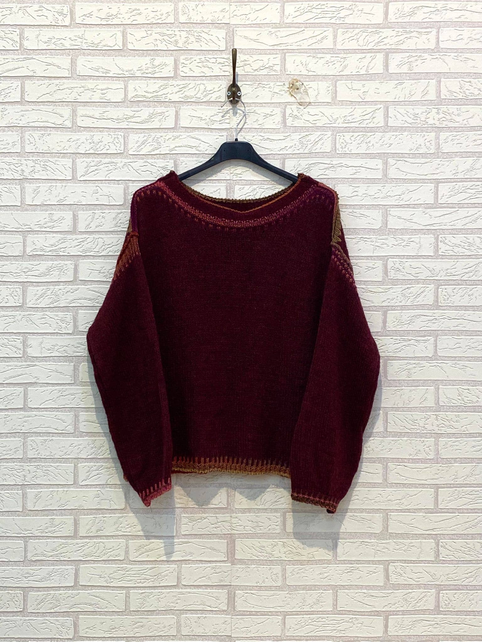 Ling – Großhandel Strickpullover – Damen – REF.25662 WOLLJERSEY MIT U-BOOT-AUSSCHNITT2