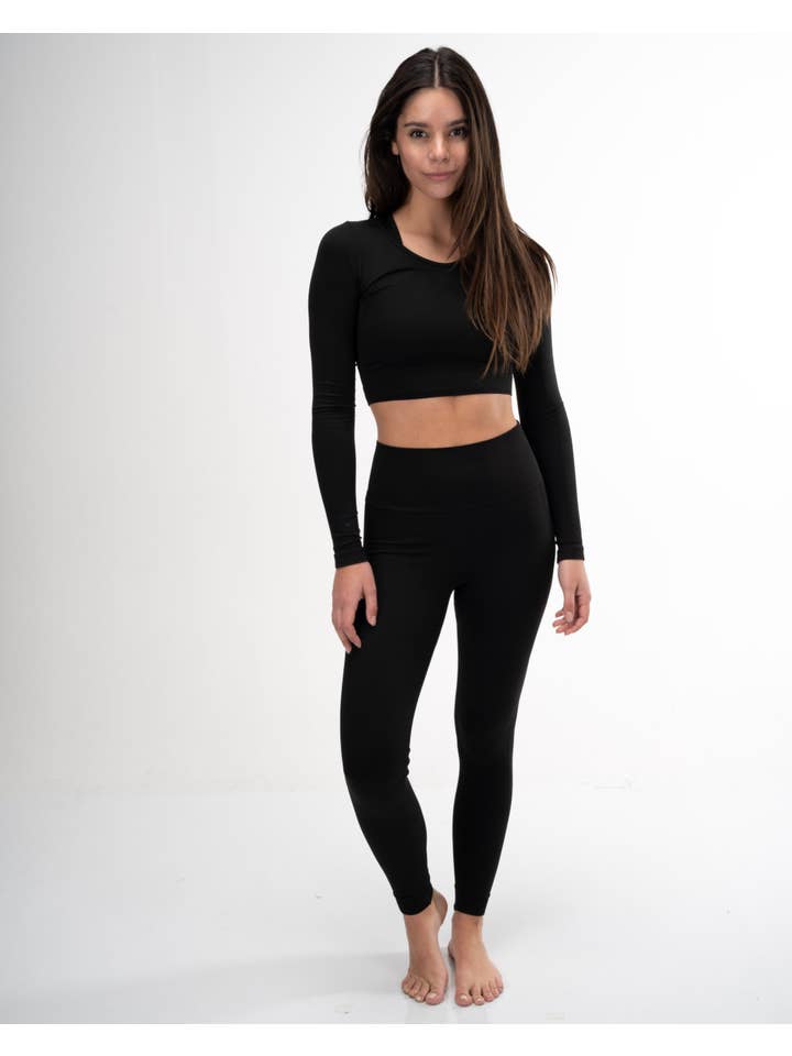 Hemp Black - Wholesale Athletic/Lounge Leggings - Women's - IMPACT ecoFLX Legging