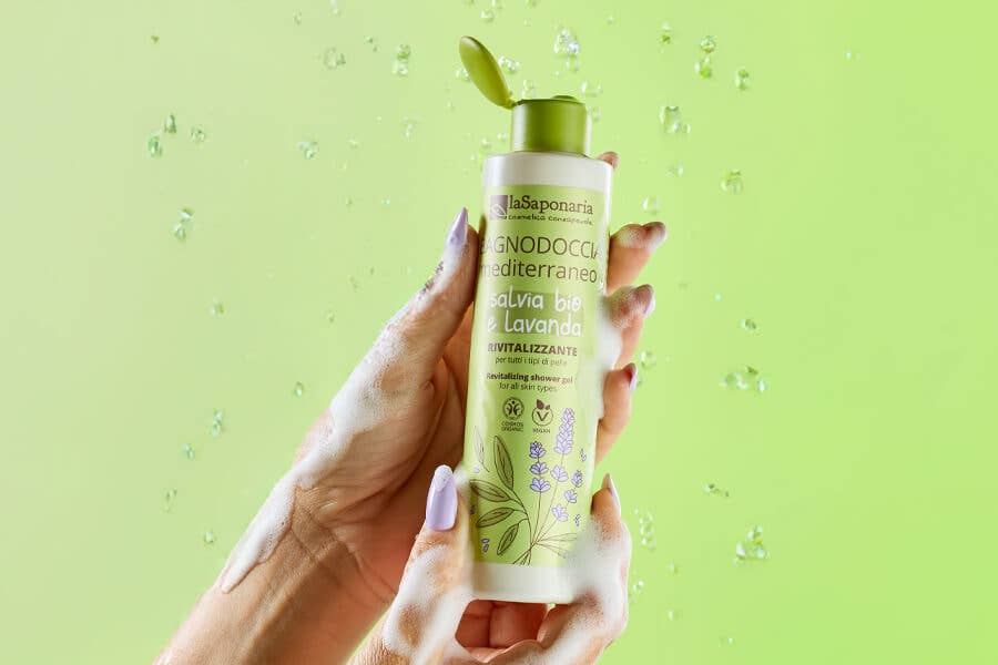 La Saponaria - Vente Lotions corporelles/Gels douches - Gel douche biologique Méditerranéen (200 ml)2