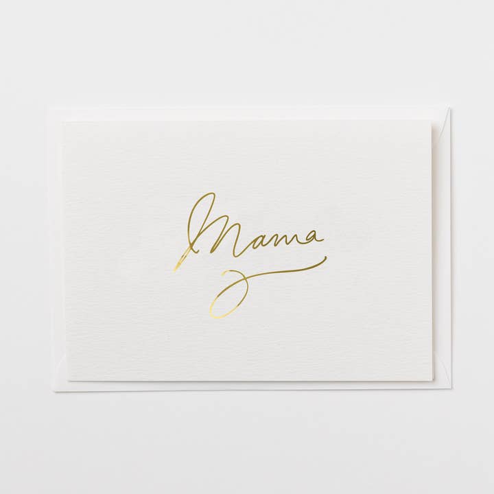 Katie Housley - Wholesale Mother’s Day card - MAMA FOILED LETTERED MOTHERS DAY CARD0