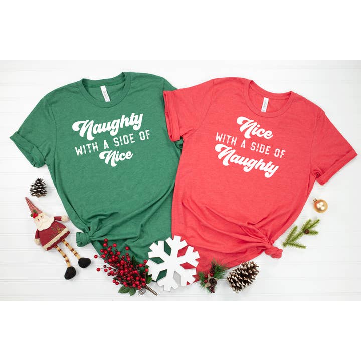 Naughty With a Side of Nice & Nice With A Side of Naughty for engroshandel hos Bella Bean Studios