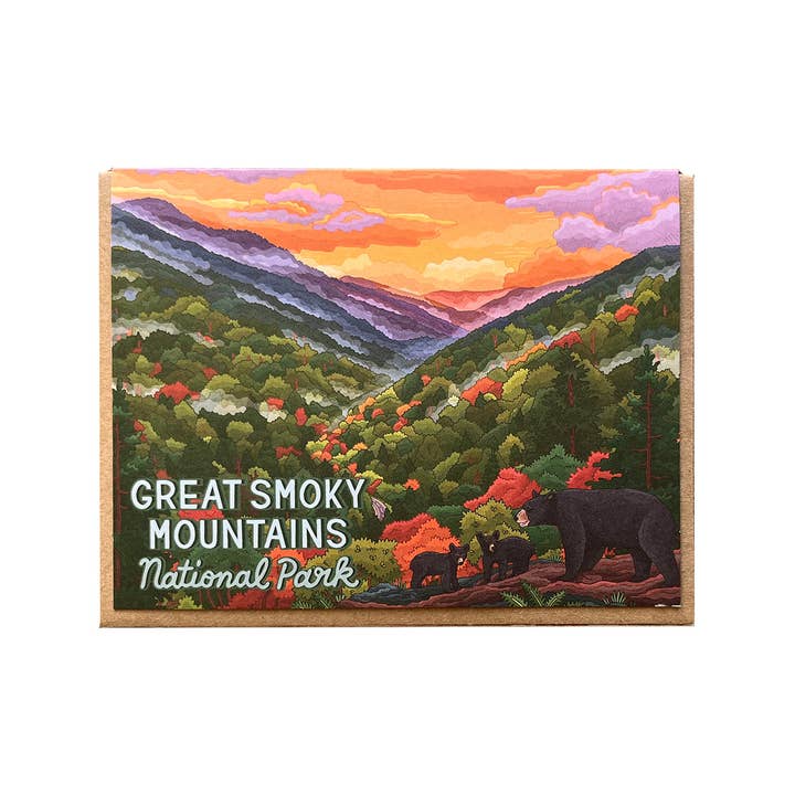 Great Smoky Mountains Scenic Card for wholesale by Noteworthy Paper & Press