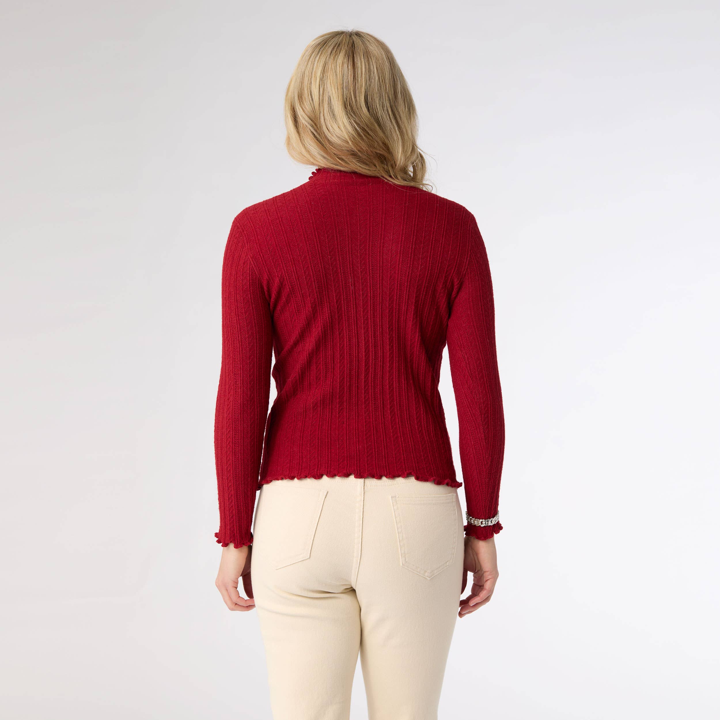 COCO + CARMEN - Wholesale Knit Sweater - Women's - Avalee Funnel Neck Cable Knit Sweater8