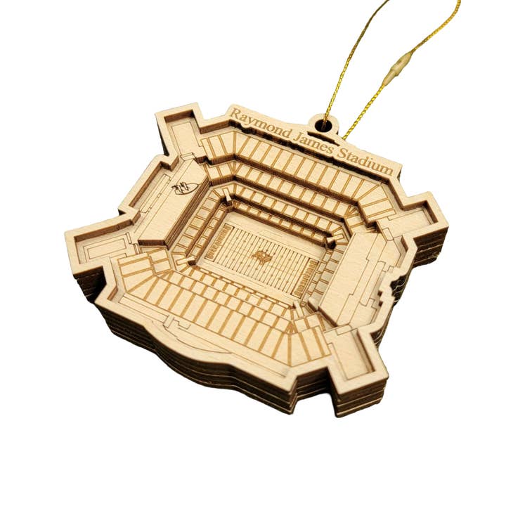 Tampa Bay Football Stadium 3D Ornament - Laser Cut (Copy) for wholesale by LeRoy Woodworks