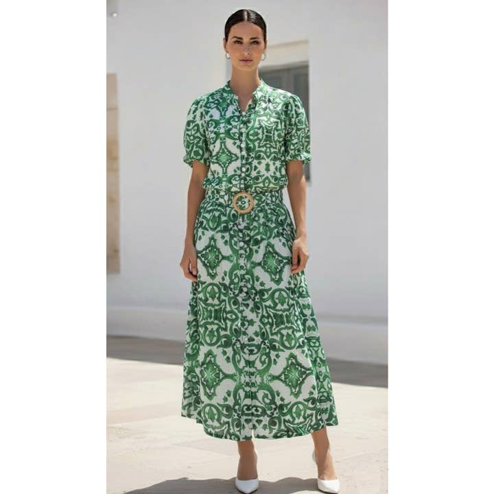 Estelle Kjol | Grön för wholesale av Stellino