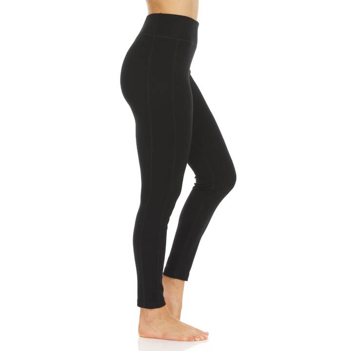Black Microweight Women's Wool Leggings - Woolverino for wholesale on Faire2